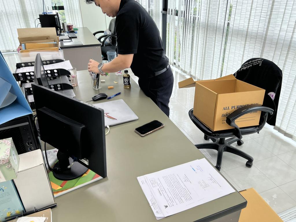 กน.กสอ.ร่วมกันทำกิจกรรม “รวมพลังชาว กน.กสอ. ทำ 5ส. ปรับพื้นที่ให้น่าอยู่พร้อมรับการปฏิบัติงาน”